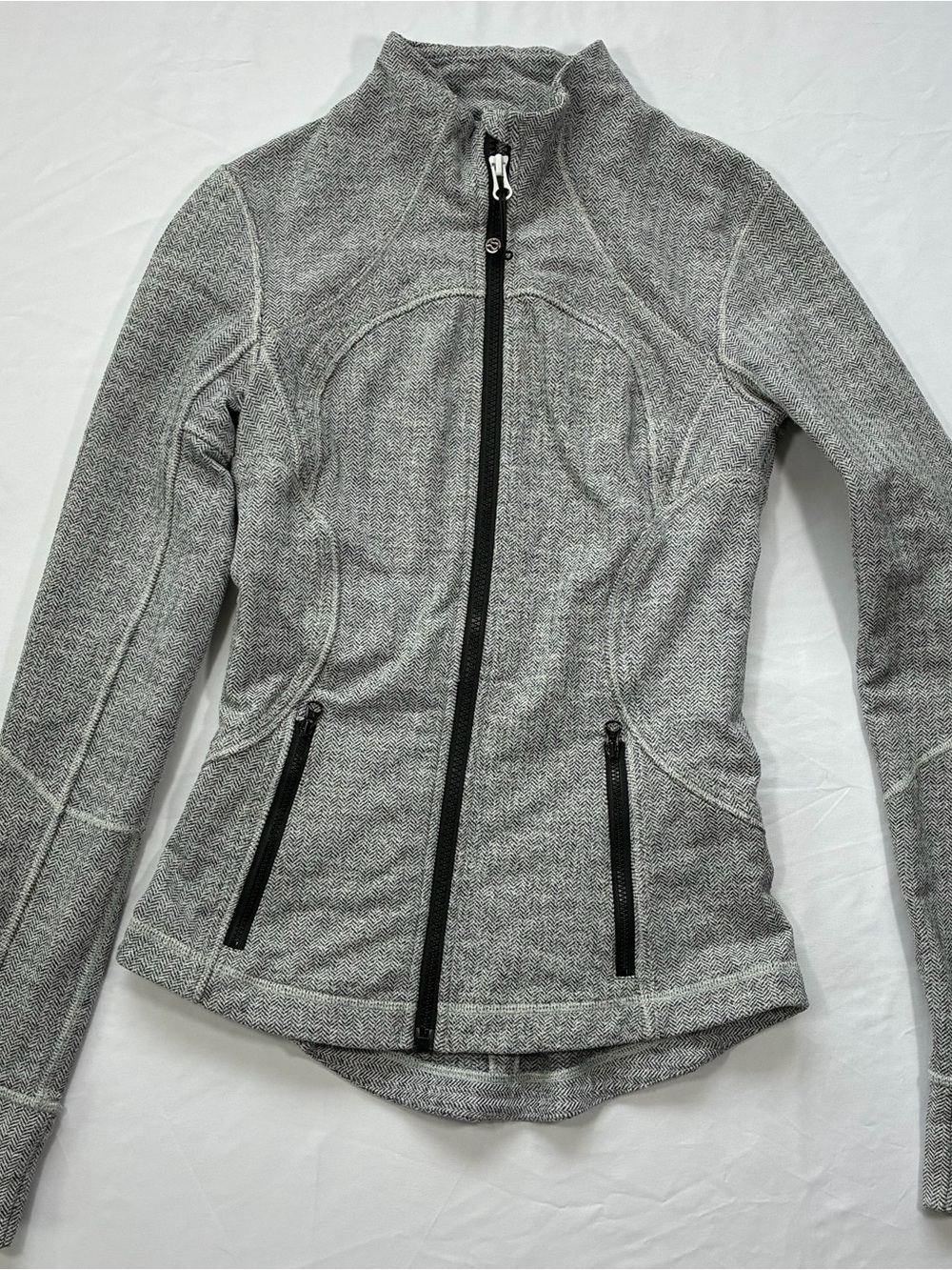 Lululemon Define Heather Gray Zip-Up Jacket Size 4